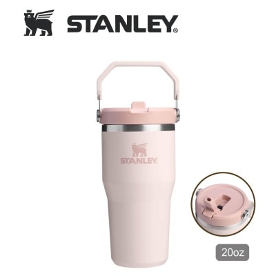 Stanley STANLEY 20OZ ICEFLOW FLIP STRAW 系列真空保直飲冷瓶 - ROSE QUARTZ