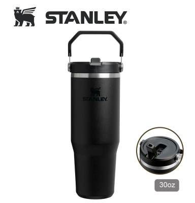 Stanley STANLEY 30OZ ICEFLOW FLIP STRAW 系列真空保直饮冷瓶 - BLACK 2.0