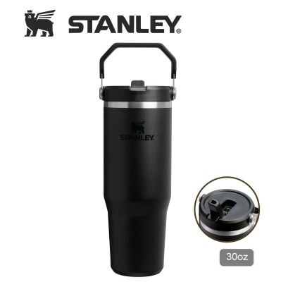 Stanley STANLEY 30OZ ICEFLOW FLIP STRAW 系列真空保直飲冷瓶 - BLACK 2.0