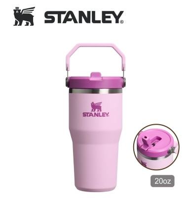Stanley STANLEY 20OZ ICEFLOW FLIP STRAW 系列真空保直饮冷瓶 - CHERRY BLOSSOM