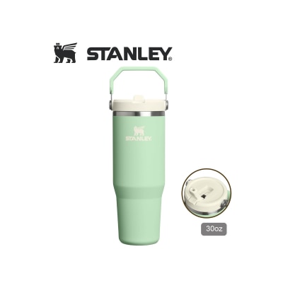 Stanley STANLEY 30OZ ICEFLOW FLIP STRAW 系列真空保直饮冷瓶 - PISTACHIO