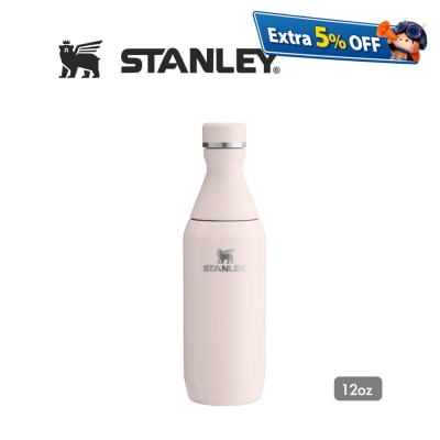 Stanley STANLEY 12oz ALL DAY SLIM 系列两段式纤巧水瓶 - ROSE QUARTZ