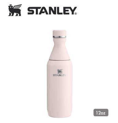Stanley STANLEY 12oz ALL DAY SLIM 系列两段式纤巧水瓶 - ROSE QUARTZ