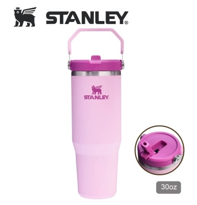 Stanley STANLEY 30OZ ICEFLOW FLIP STRAW 系列真空保直饮冷瓶 - CHERRY BLOSSOM