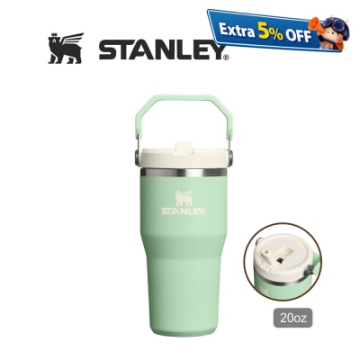 Stanley STANLEY 20OZ ICEFLOW FLIP STRAW 系列真空保直饮冷瓶 - PISTACHIO