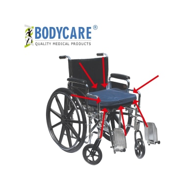 Bodycare - FOAM WITH GEL BLADDER WHEELCHAIR CUSHIONS,16"X20"X2"