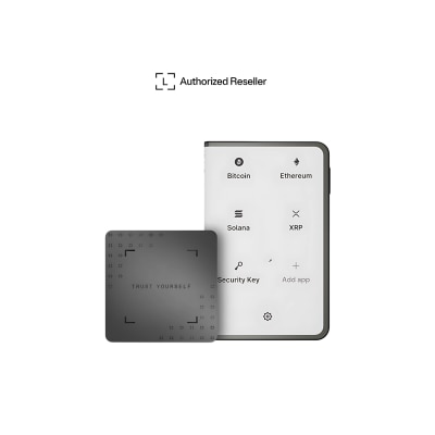 Ledger Stax™ 附帶&nbsp;Ledger Recovery Key 恢復鑰匙 及保護殻