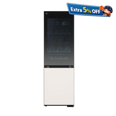 LG M344GBEVKC 2 Doors Instaview™ Bottom Freezer Refrigerator Fridge