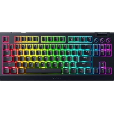 Razer 雷蛇 Blackwidow V4 Tenkeyless Hyperspeed - 热无线插拔游戏键盘 (橙轴)