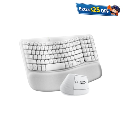 LOGITECH 羅技 Wave Keys & Lift人體工學鍵鼠套裝