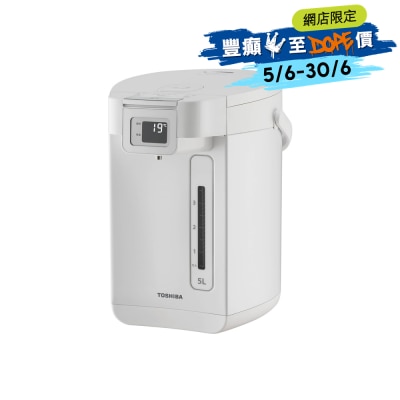TOSHIBA - TP-50DRUHK(W) 5L Hot Pot With Medical-Grade SUS 316L Stainless Steel Inner Pot