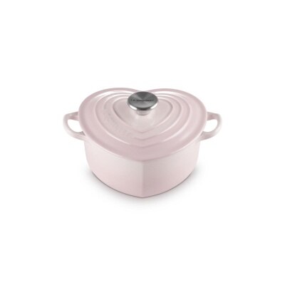 Le Creuset 心形琺瑯鑄鐵鍋20厘米Shell Pink | Fortress 豐澤