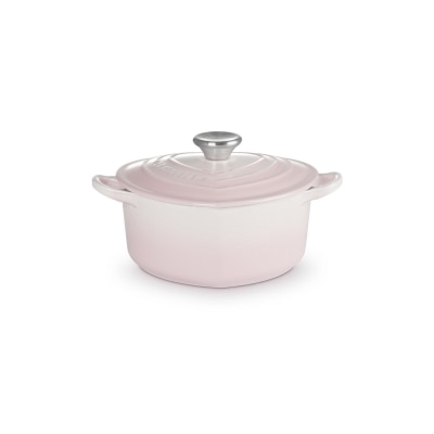 Le Creuset 心形珐琅铸铁锅 20厘米 Shell Pink