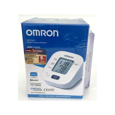OMRON HEM-7142T2 Blood Pressure Monitors W/ MC-246 Digital Thermometer