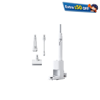 SwitchBot K10+Pro Combo【一體式3合1組合：掃地機器人 + 無線手提吸塵機 + 雙集塵站】