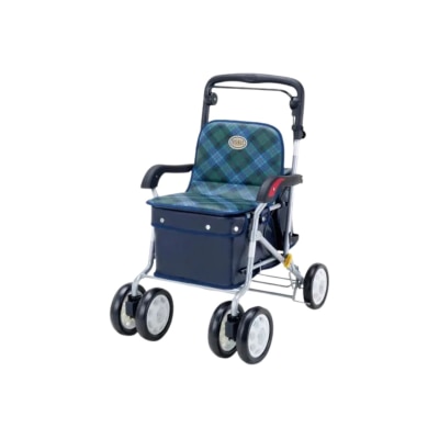 Maki ENB-011G Diamond Pattern Shopping Walking Aid Trolley