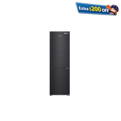 WHIRLPOOL WF2B252RBK 251L 2-Door Bottom Mount Refrigerator-Freezer Fridge