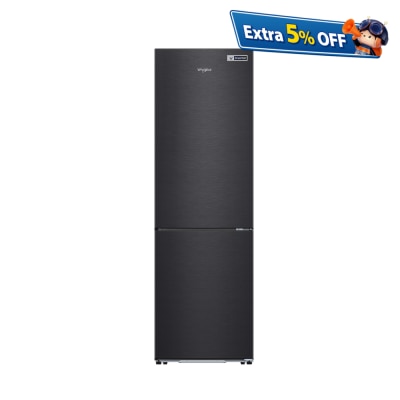 WHIRLPOOL WF2B252LBK 251L 2-Door Bottom Mount Refrigerator-Freezer Fridge