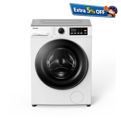 TOSHIBA 東芝 TWD-T22BU95UWH(WK)-B 超薄身前置式變頻洗衣乾衣機 (洗8.5公斤 乾6公斤) (已飛頂)  2合1洗衣乾衣機