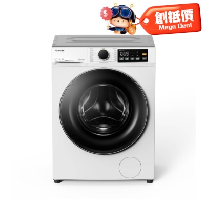 TOSHIBA TWD-T22BU95UWH(WK)-B Ultra Slim Inverter Front Loading Washer Dryer (Top Removed)  Washer 2 In 1