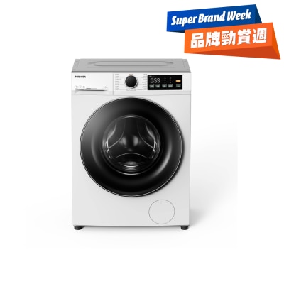 TOSHIBA 东芝 - WK-B 8.5公斤1400转470mm超薄身变频前置式洗衣机 (飞顶型号) - TW-T22BU95UWH
