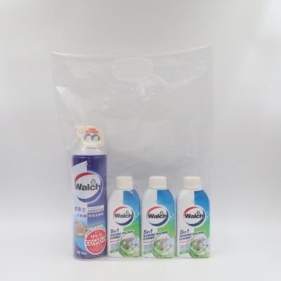 WALCH 威露士 5in1 洗衣机清洁除菌剂 (松木)250ml *3 + 威露士冷气机清洁消毒剂500ml