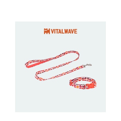 VITAL WAVE 鑽石璀璨套装犬用项圈与犬猫通用牵引绳