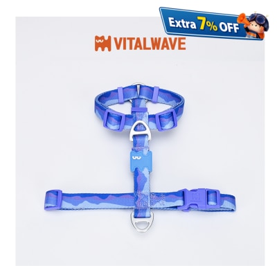 VITAL WAVE 漸變山海印花織帶工字型胸背帶