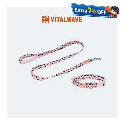 VITAL WAVE 鑽石璀璨套装犬用项圈与犬猫通用牵引绳