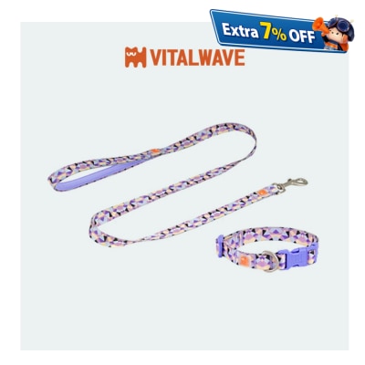 VITAL WAVE 鑽石璀璨套装犬用项圈与犬猫通用牵引绳