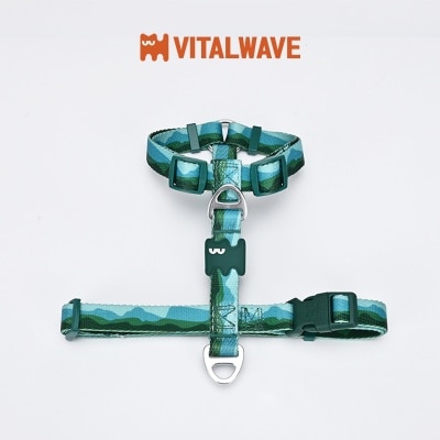 VITAL WAVE 漸變山海印花織帶工字型胸背帶
