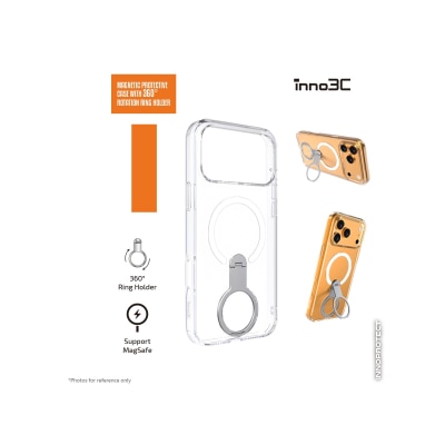 inno3C 创品 iPhone 17 Pro 360°旋转支架磁吸保护壳
