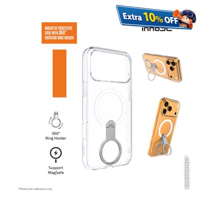 inno3C Magnetic Protective Case with 360° Rotation Holder for iPhone 17 Pro Max