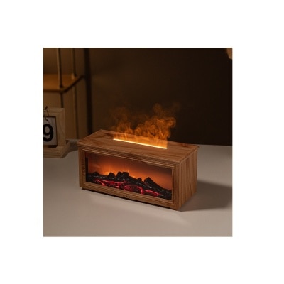 Mibeli HY05 280ml Simulated Charcoal Fireplace Aroma Humidifier