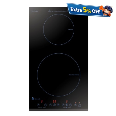 Garwoods EC-7260IC (鑽黑玻璃) 288毫米双头电磁炉 (Series 7 Domino) 嵌入式电磁炉