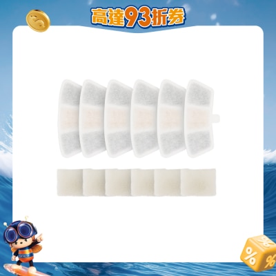 Oneisall - 3.5L 無線飲水機 濾芯 / 6片裝