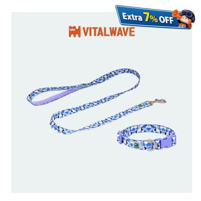 VITAL WAVE 鑽石璀璨套裝犬用項圈與犬貓通用牽引繩