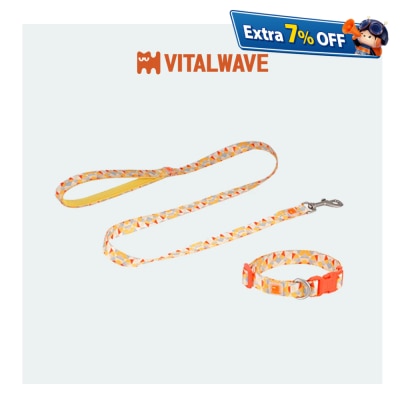 VITAL WAVE 鑽石璀璨套装犬用项圈与犬猫通用牵引绳