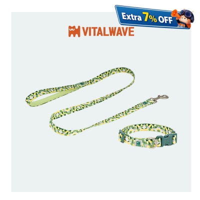 VITAL WAVE 鑽石璀璨套裝犬用項圈與犬貓通用牽引繩