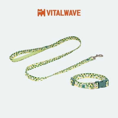VITAL WAVE 鑽石璀璨套裝犬用項圈與犬貓通用牽引繩
