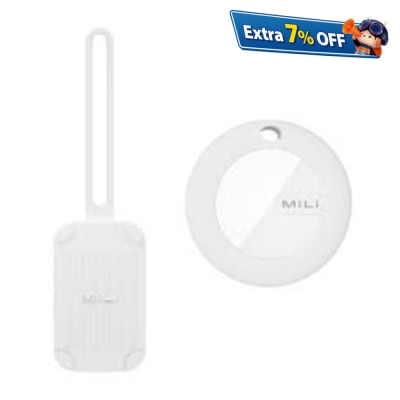 MiLi MiTag DUO Global Positioning Travel Luggage Tag – Supports Apple iOS & Android