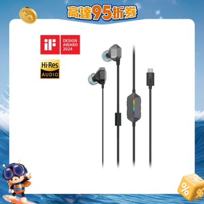 LENOVO - Legion E510 7.1 RGB Gaming In-Ear Headphones