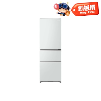 TOSHIBA - GR-RM469WE-PGA(B3)-1 Flagship 3-Door Inverter Compressor Refrigerator 344L Fridge