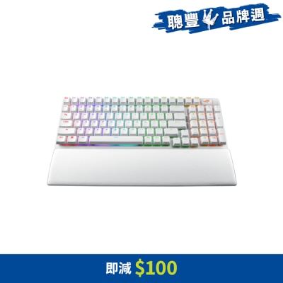 ASUS 華碩 ROG Strix Scope II 96 無線鍵盤 - NX Snow軸