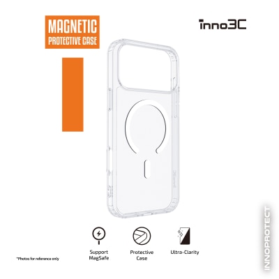inno3C Magnetic Protective Case for iPhone 17 Pro (Transparent)