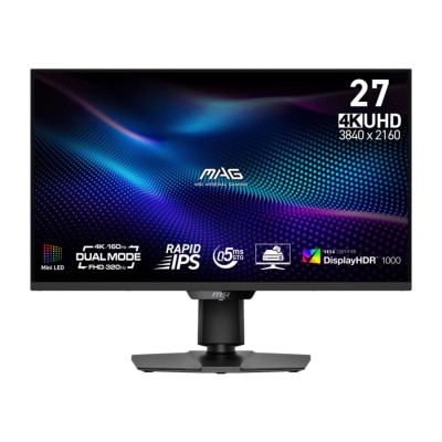 MSI 微星 MAG 274UPDF E16M 27" 4K 160Hz/FHD 320Hz 雙模 Rapid IPS MiniLED 電競顯示屏