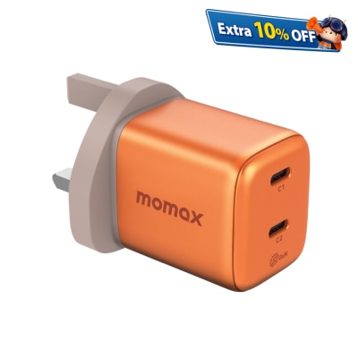 Momax 1-Charge 45W 2-Port GaN Charger 2x USB-C - UM81