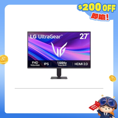 LG - UltraGear™ 27G411A-B 27" FHD IPS 144Hz Gaming Monitor