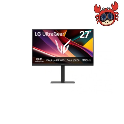 LG 乐金 UltraGear™ 27G640A-B 27" QHD IPS 300Hz 电竞显示屏
