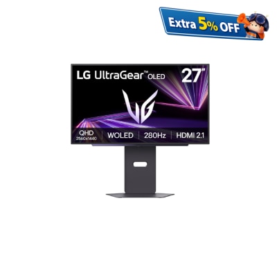 LG 樂金 UltraGear™ 27GX700A-B 27" QHD 4th Gen. OLED 280Hz 電競顯示屏